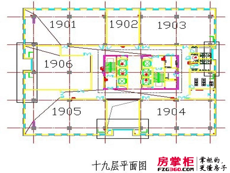 福润广场户型图1期标准套型S 1室