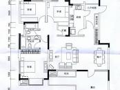 山水云房户型图三期花园洋房17#1-6层C2—A户型图 3室2厅2卫1厨