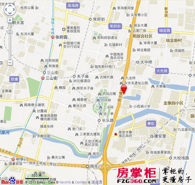 蓝天华门国际花园交通图