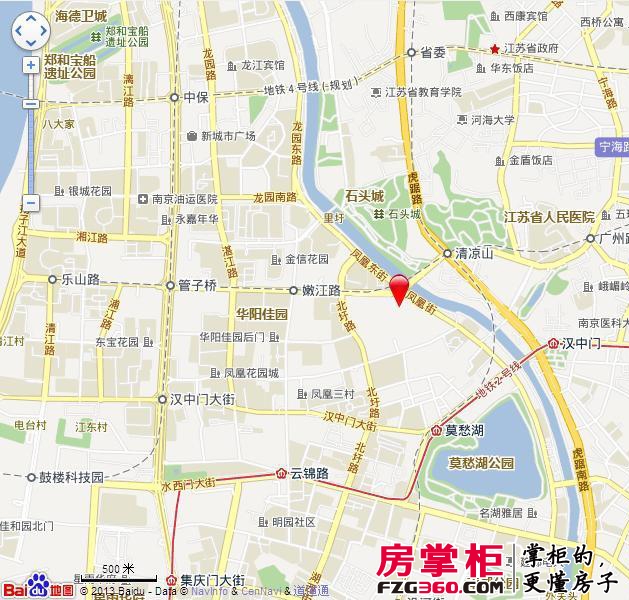 中海凤凰熙岸交通图项目电子地图