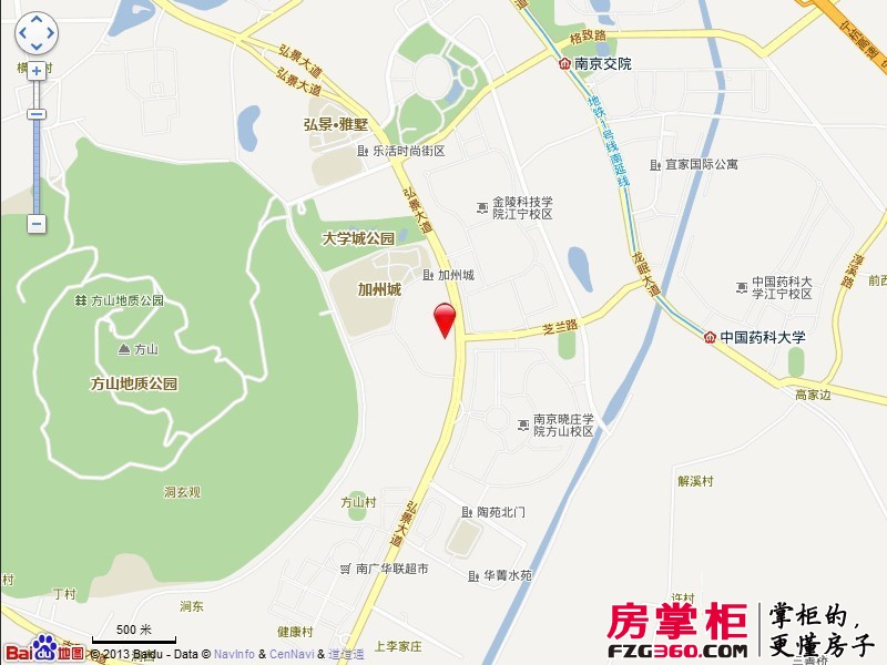 景枫法兰谷交通图（2013.06）