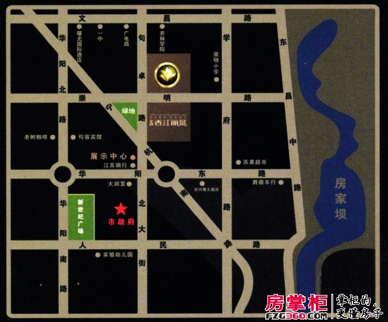 香江丽景交通图