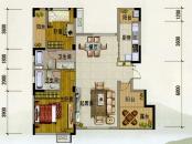 紫玉山庄户型图二期03栋6层601、604室户型 2室2厅2卫1厨