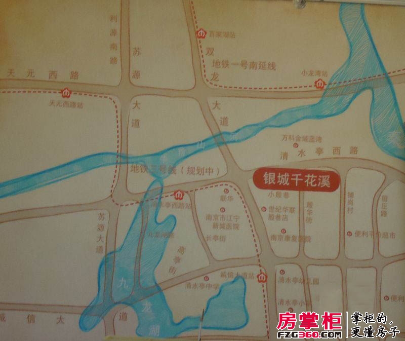 千花溪交通图