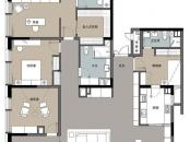 菲呢克斯国际公寓户型图1期1幢24-25层C1户型 6室2厅4卫1厨