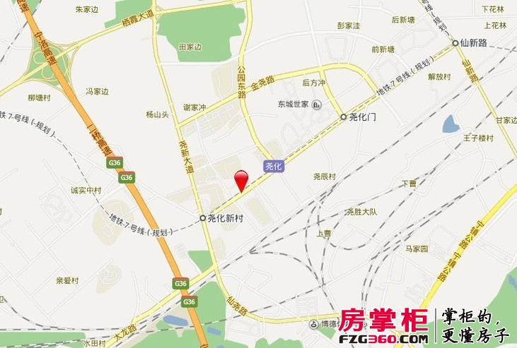上城广场交通图