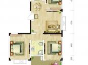 印湖山庄户型图项目标准层6#K户型 3室2厅2卫1厨