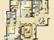 碧桂园凤凰城户型图二期1-6幢标准层J175-A户型 3室2厅2卫