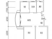 墨香山庄户型图三期C9栋标准层04单元户型 3室2厅1卫1厨