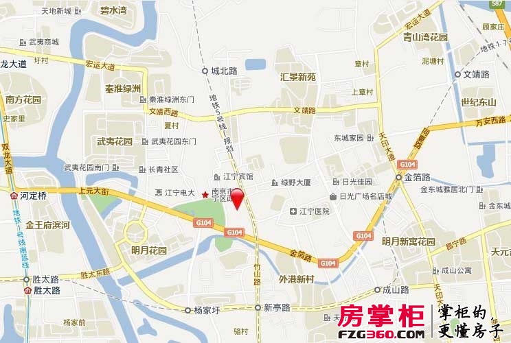 南京江宁万达广场交通图