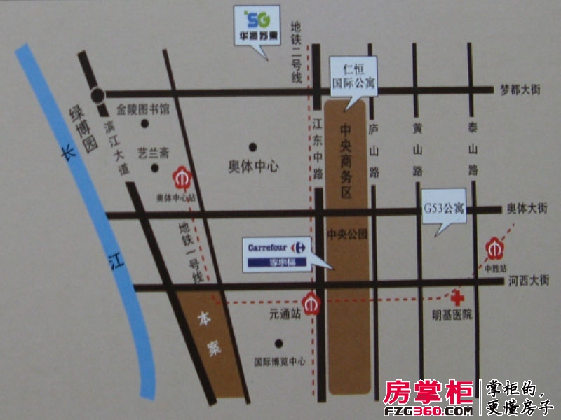 仁恒江湾城交通图