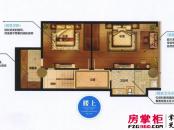 金润国际广场户型图96平米B-1户型图 楼下 3室2厅1卫1厨