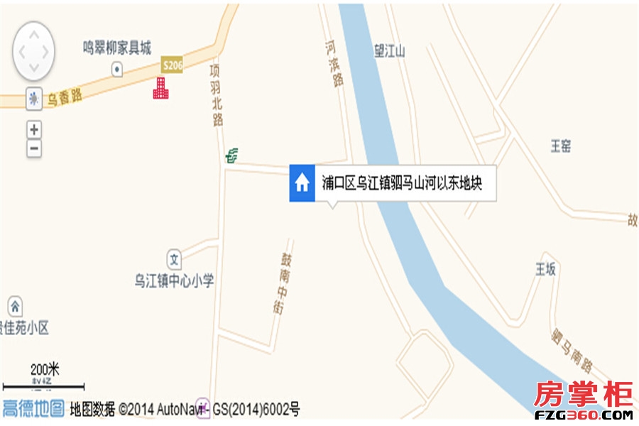 乌江镇驷马山河以东地块交通图