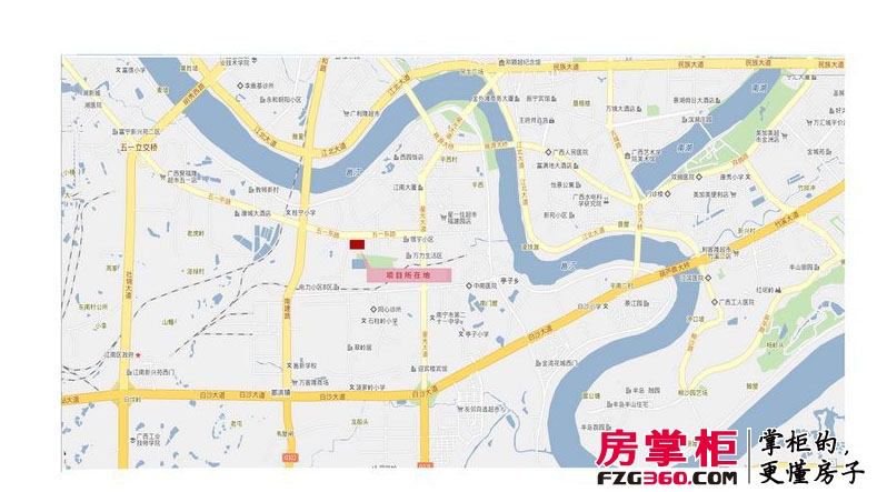 江南水街交通图区域图