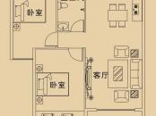 科信时代广场户型图两房两厅一卫78.83㎡ 2室2厅1卫1厨