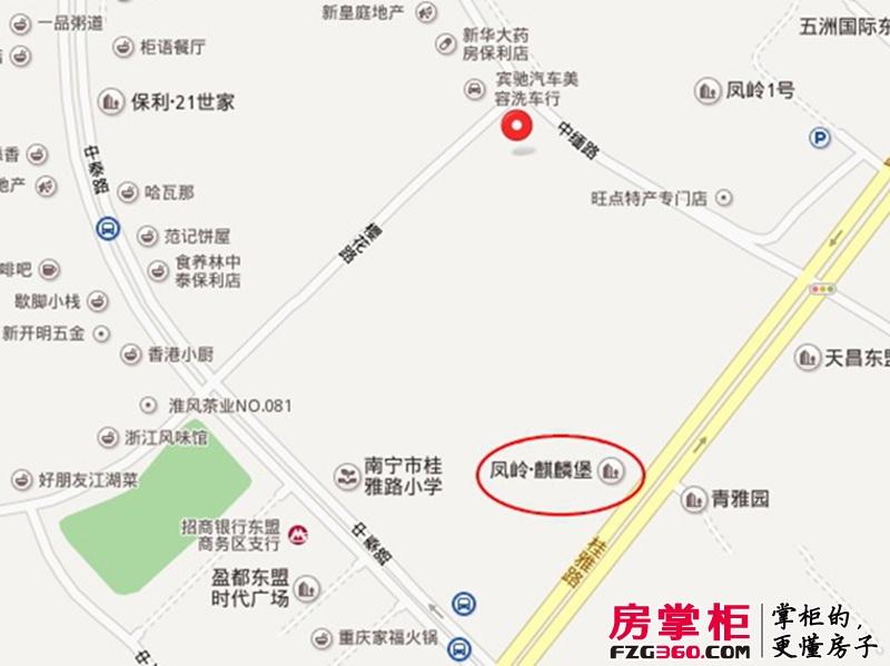 凤岭麒麟堡交通图
