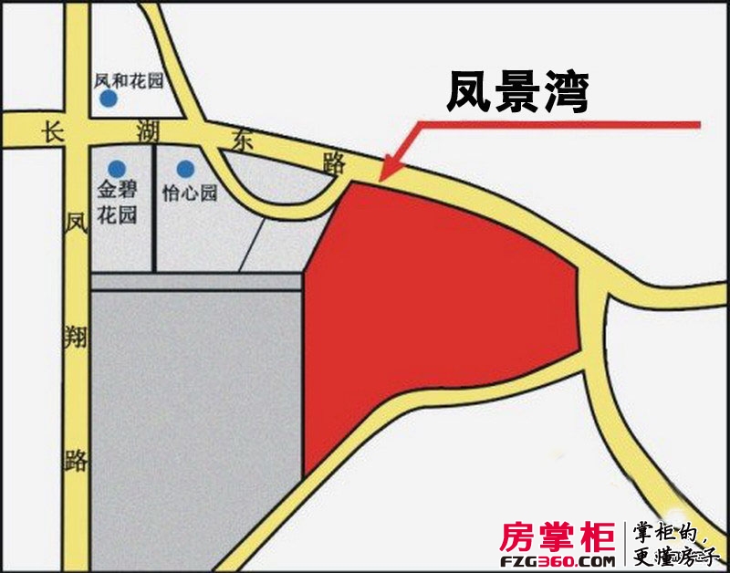 凤景湾交通图区位图