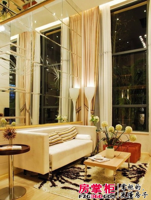荣和摩客社区loft户型样板间起居室精致的客厅