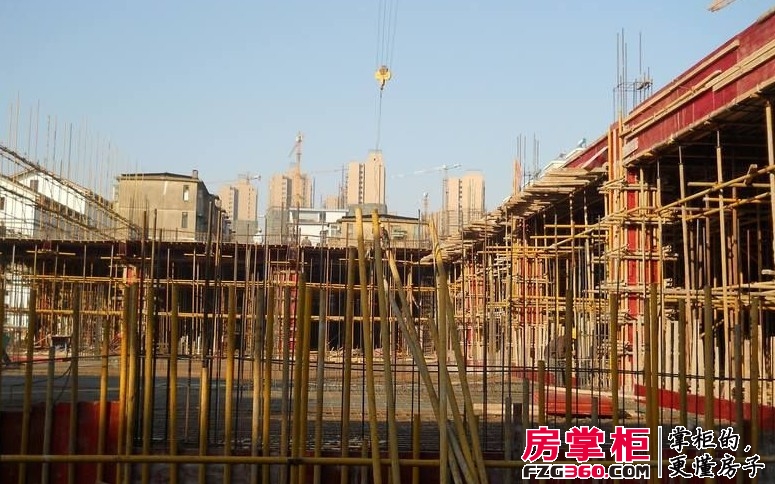 江南水街工程进度实景图（2012.1.17）