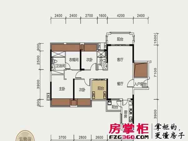 瀚林御景2#-03户型3室2厅2卫1厨