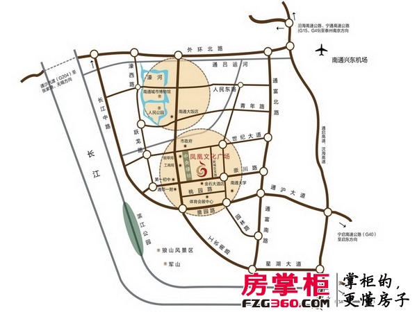 凤凰文化广场交通图区位图
