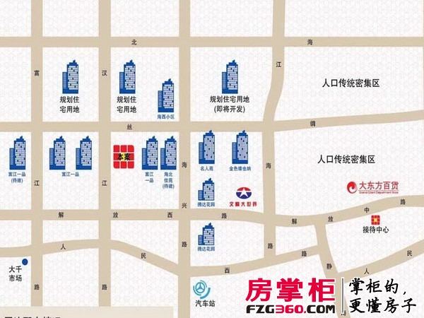 邻里之家富江商业广场交通图区位图