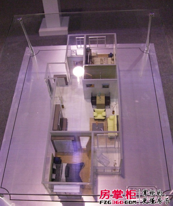 国隆唐巢119平二居室户型模型