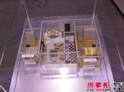 国隆唐巢128平二居室户型模型