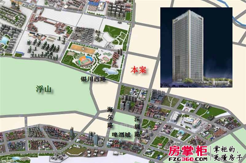 中商国际大厦交通图区位图