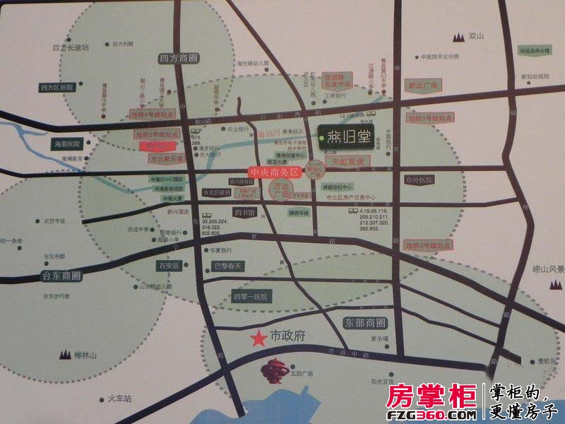 7080中心广场交通图