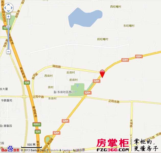 青岛爱晚中心地块交通图电子地图（20130219）