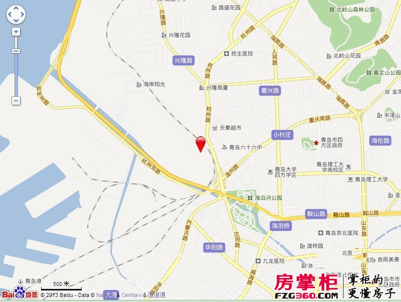 联城海岸锦城锦绣园交通图电子地图