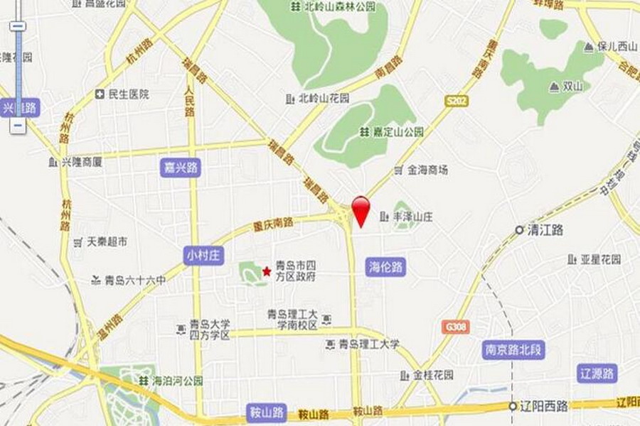 重庆南路立交桥城市综合体地块区位图