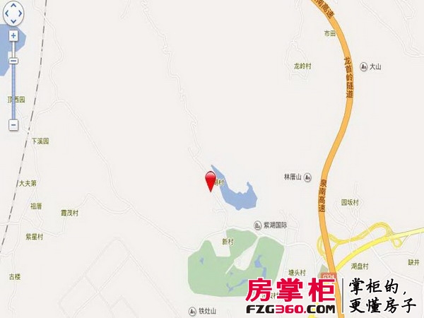 紫湖绿景山庄交通图电子地图