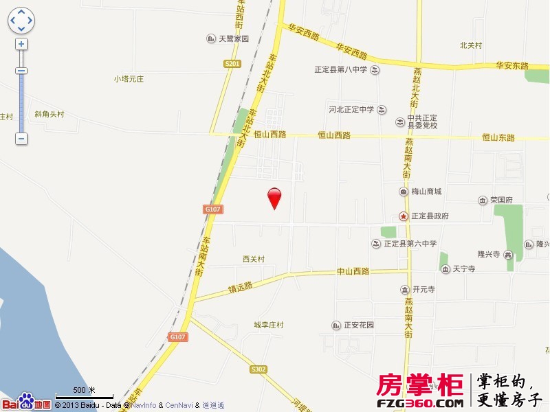 塔元庄园滹沱半岛交通图
