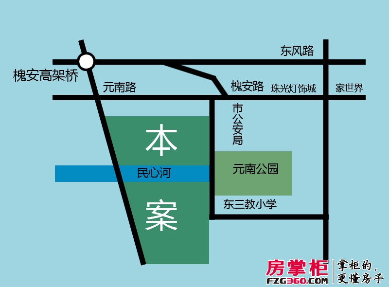 华城绿洲二期交通图区位图