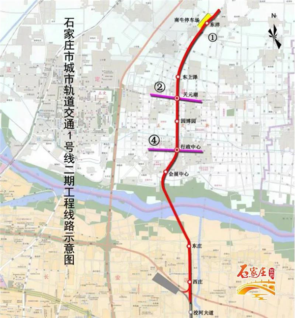 正定加速度丨地铁1号线二期主体工程收官!