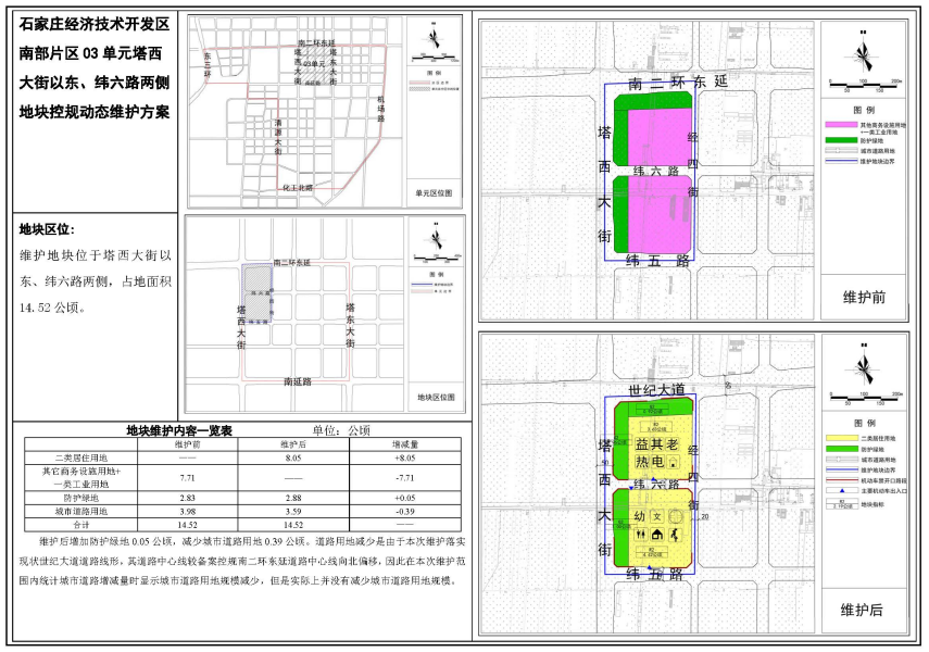 石家庄经济技术开发区4地块调规增加282亩住宅用地