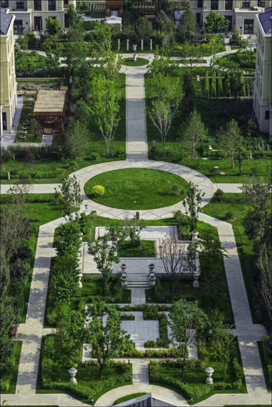绿城·大庆御园中央景观实景