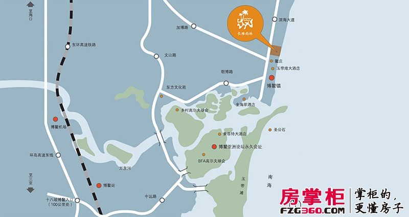 长滩雨林交通图位置示意图