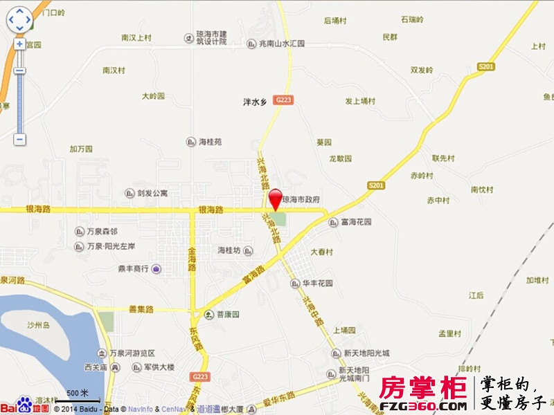 博鳌·白马郡交通图电子地图