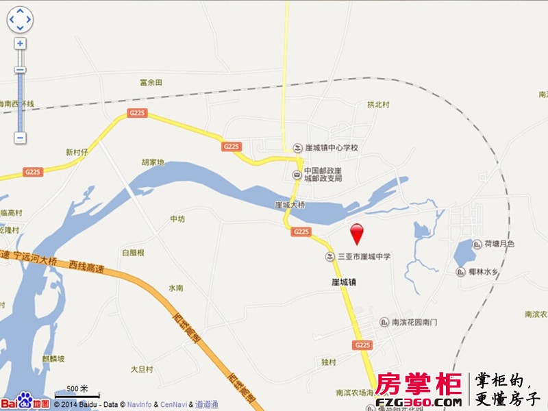 三亚金阳光温泉花园交通图电子地图