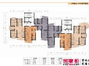 博鳌·海威景苑户型图3#楼2-14层平面图