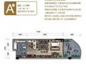 晋唐海湾户型图酒店、2-7#楼A户型 1室1卫1厨