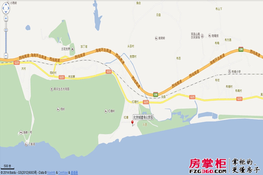 北京城建海云家园交通图电子地图