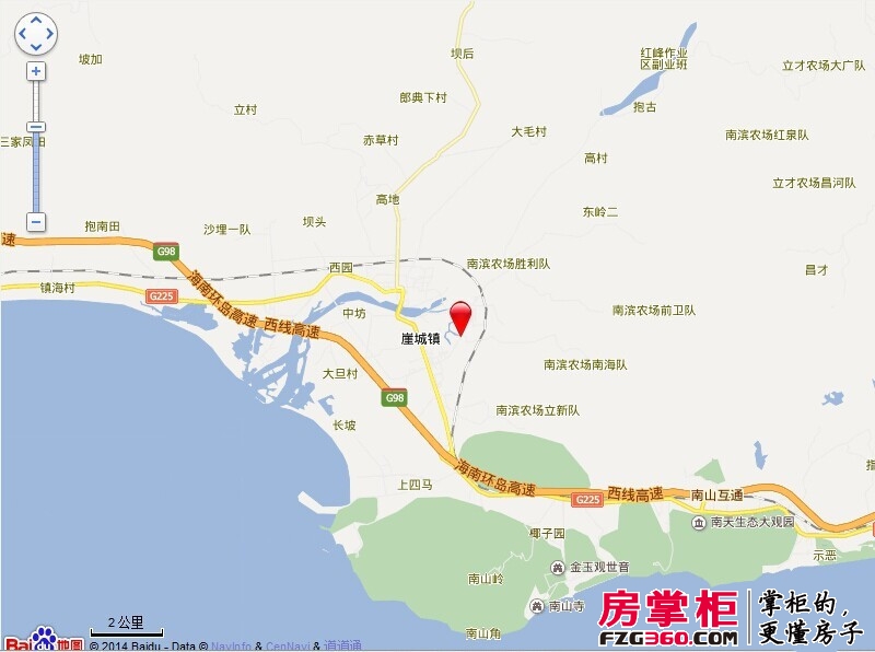 三亚万峰花园交通图电子地图