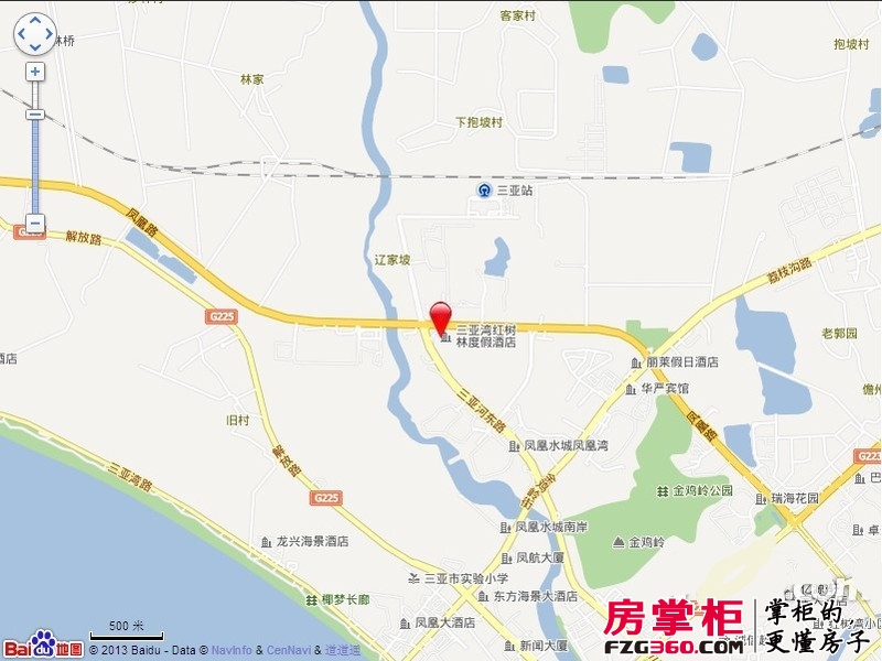 三亚湾红树林度假世界交通图电子地图