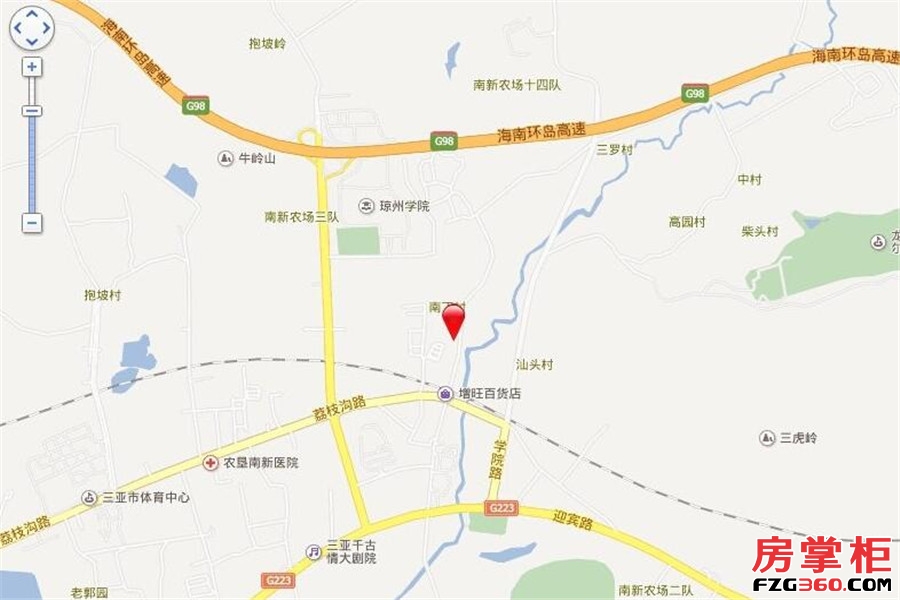 南新悦城交通图电子地图