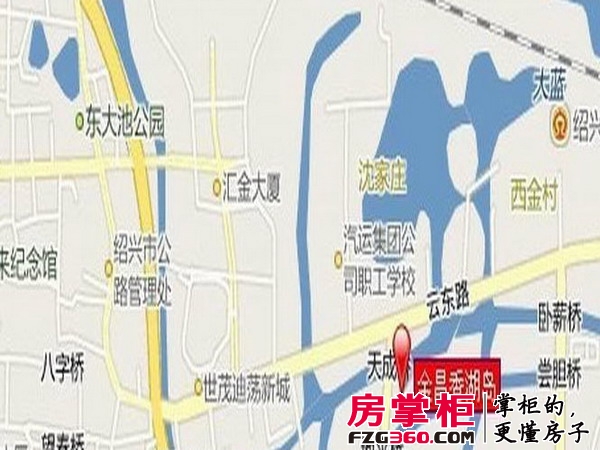 香湖岛交通图