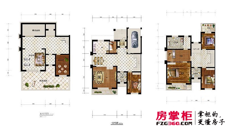 沈阳中体奥林匹克花园·花园一号户型图双拼别墅D4